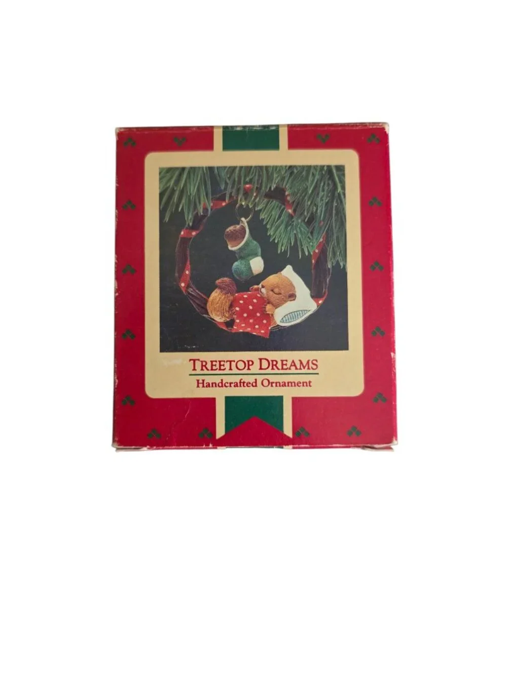 Vintage 1987 Hallmark Treetop Dreams Squirrel Keepsake Ornament Box